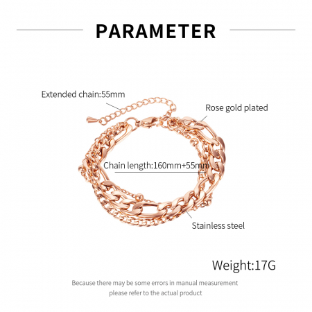 Bratara reglabila tripla din inox [2]