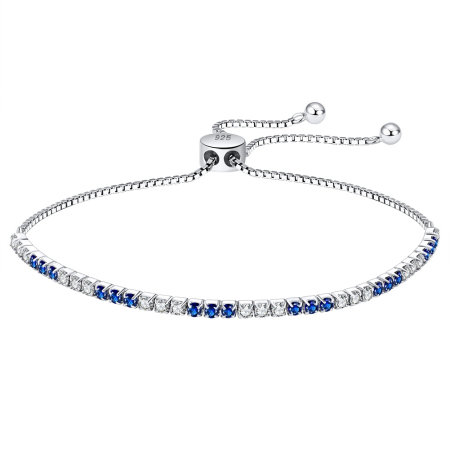 Bratara tennis argint 925 placata cu rodiu cu zirconiu