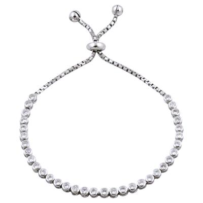 Bratara tennis din argint 925 rodiat cu zirconii [0]