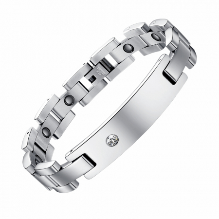 Bratara Unisex din inox 10 mm, cu zirconiu  [1]