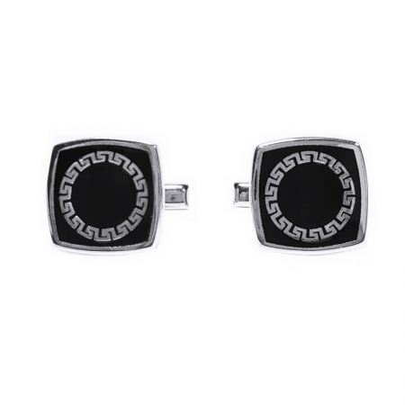 Butoni argint 925 cu motive grecesti, Olimp [0]