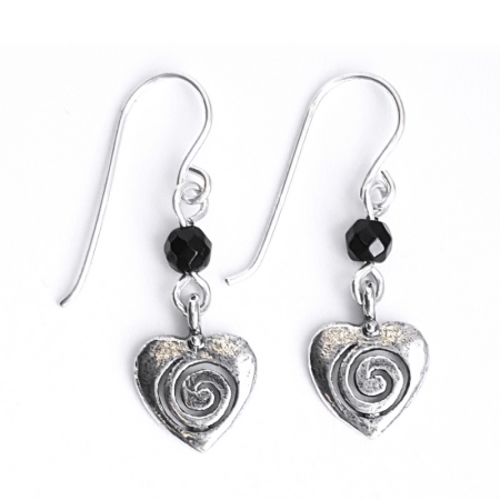 Cercei argint 925 Israel inimioare cu onix - Be Nature EPO0043 [1]