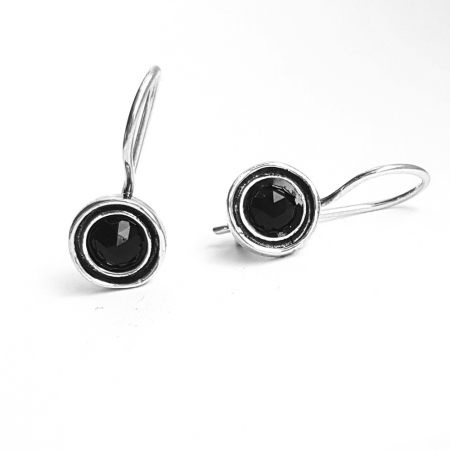 Cercei argint 925 Israel cu onix - Be Nature EPO0032 [1]