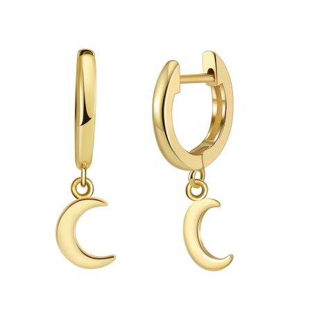 Cercei argint 925 placati cu aur 14K