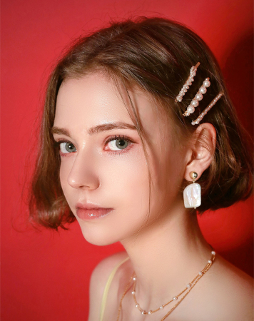 Cercei argint 925 placati cu rodiu cu perle naturale [6]