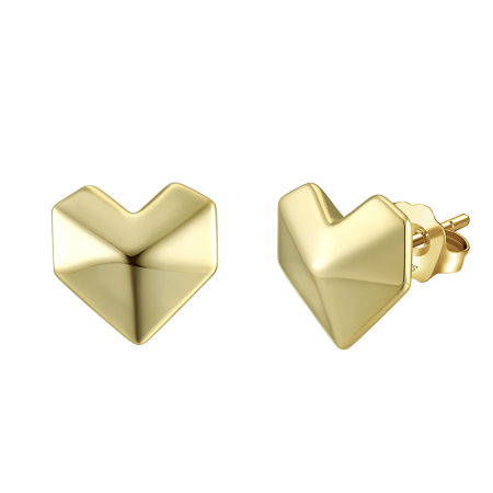 Cercei argint 925 placati cu aur 14K