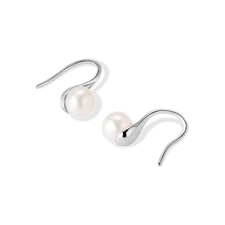 Cercei argint 925 placati cu aur 14 k cu perle naturale [4]