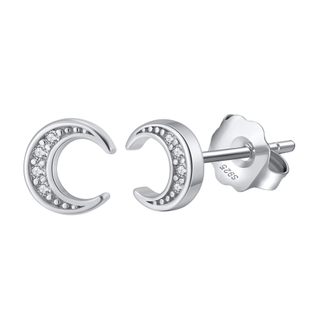 Cercei argint 925 placati cu rodiu cu zirconiu