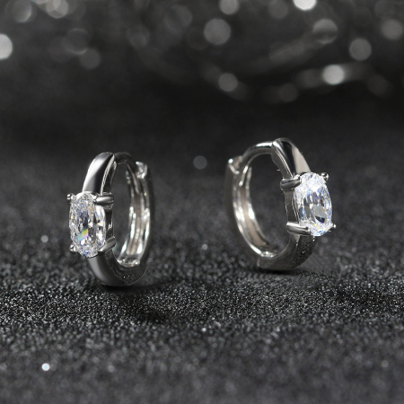 Cercei argint 925 placati cu rodiu cu zirconiu [3]