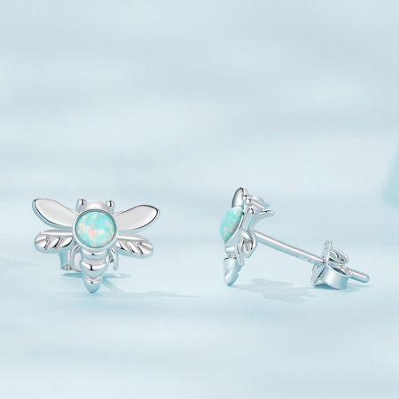 Cercei argint albinute de opal [2]