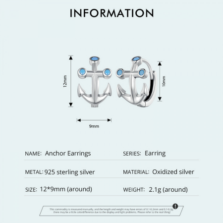 Cercei argint ancora [9]