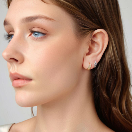 Cercei argint Aripi de Inger [9]