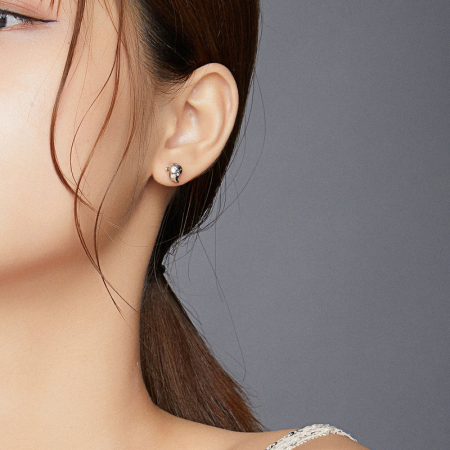 Cercei argint asimetrici cu fantomite [7]