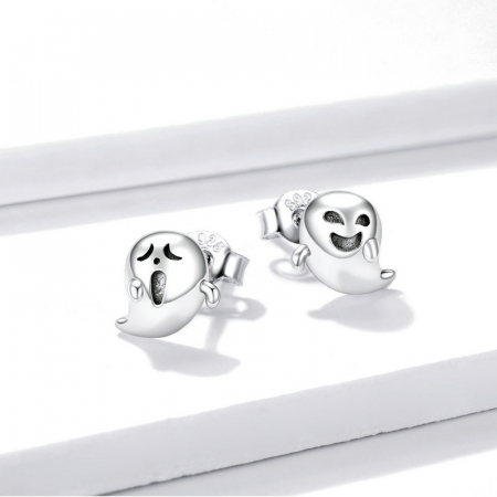 Cercei argint asimetrici cu fantomite [8]