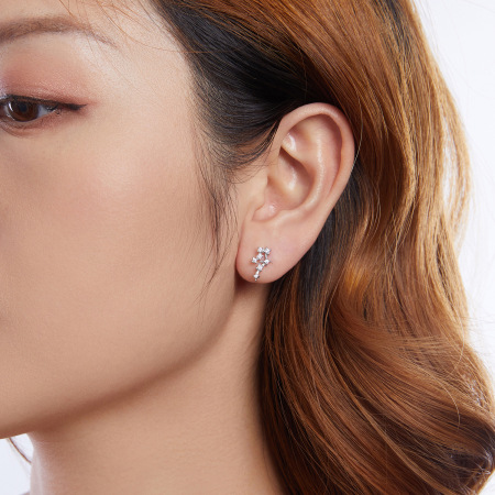 Cercei argint asimetrici zodia rac [9]