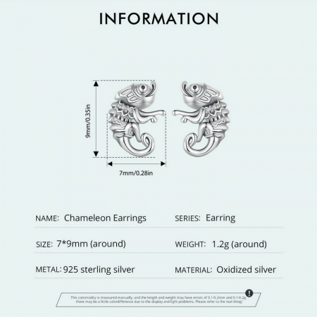 Cercei argint cameleon [7]