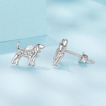 Cercei argint catei Golden Retriever [6]