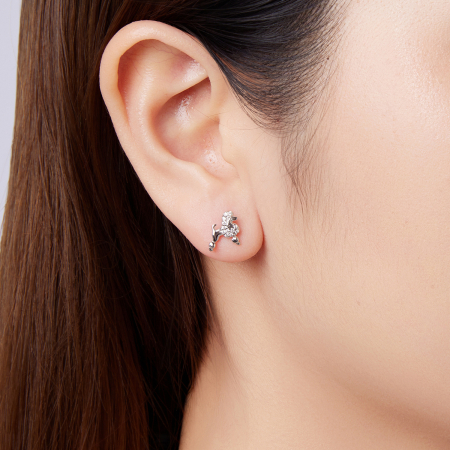 Cercei argint catei Pudel [8]