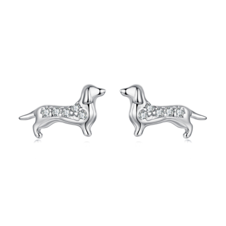 Cercei argint catei Teckel