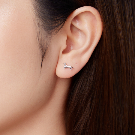 Cercei argint catei Teckel [8]