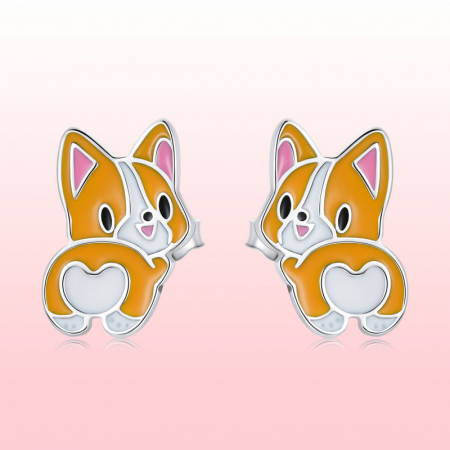 Cercei argint catelusi Corgi [6]