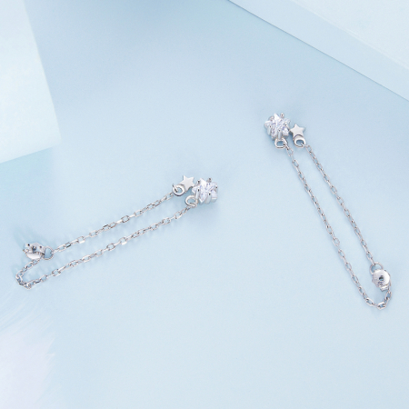 Cercei argint cicuras cu stelute [6]