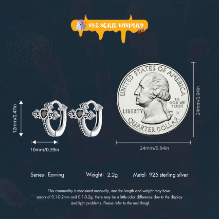 Cercei argint cruce si inima [6]