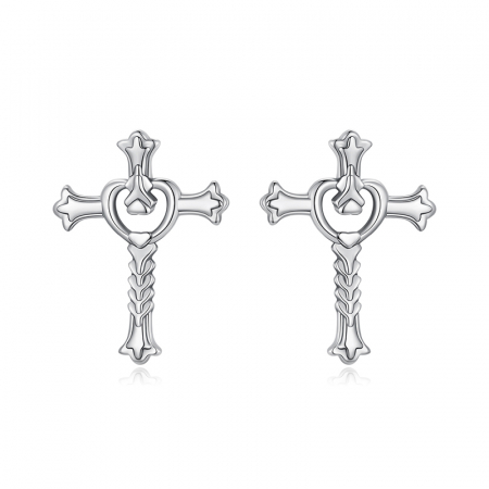 Cercei argint cruciulite