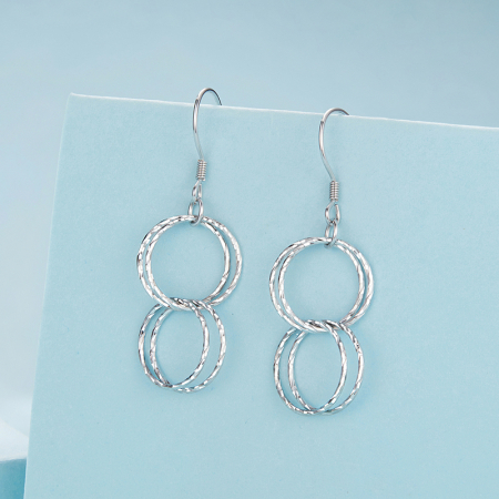 Cercei argint cu cercuri [2]