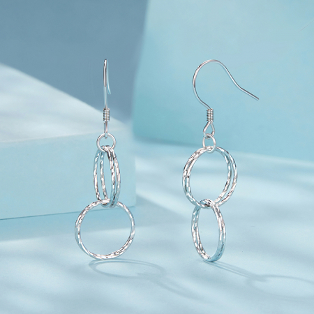 Cercei argint cu cercuri [4]