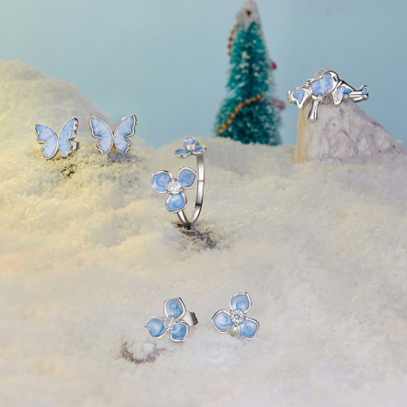 Cercei argint cu fluturasi [19]