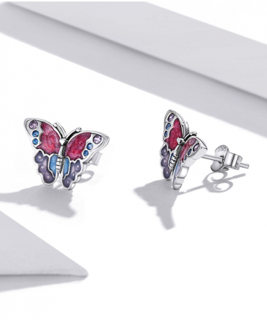 Cercei argint cu fluturasi [10]