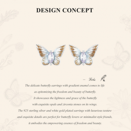 Cercei argint cu fluturi [8]