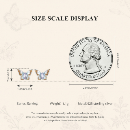 Cercei argint cu fluturi [12]