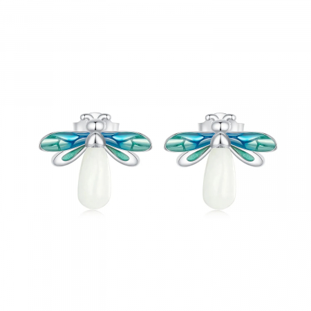 Cercei argint cu licurici fosforescenti [8]