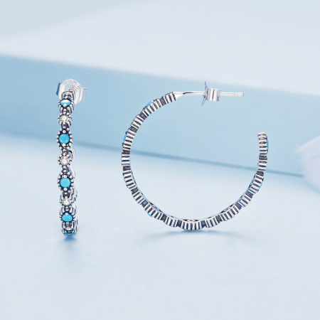 Cercei argint cu ochi de deochi [2]