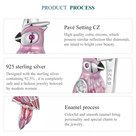 Cercei argint cu papagali [9]