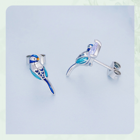 Cercei argint cu pasarele [8]