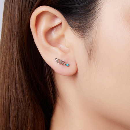 Cercei argint cu pene [5]