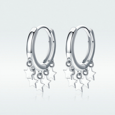 Cercei argint cu pentagrame [7]