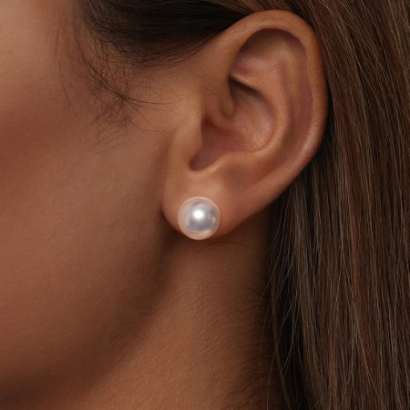 Cercei argint cu perle 12 mm [9]