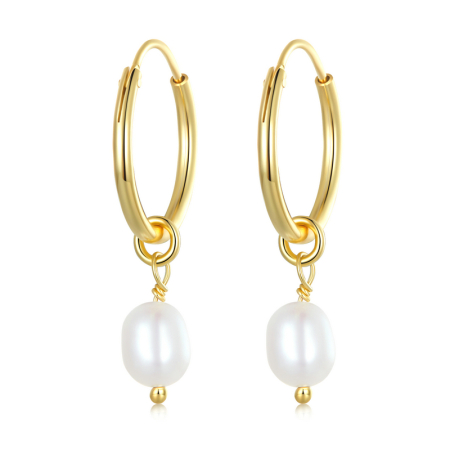 Cercei argint cu perle naturale Baroque