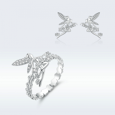 Cercei argint cu zane [9]