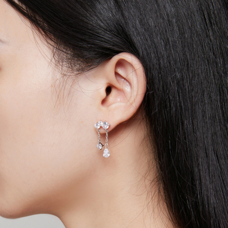 Cercei argint cu zirconii sclipitoare [7]