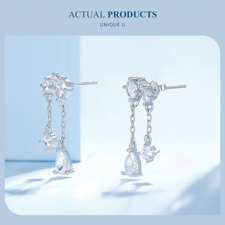 Cercei argint cu zirconii sclipitoare [14]