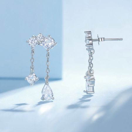 Cercei argint cu zirconii sclipitoare [3]