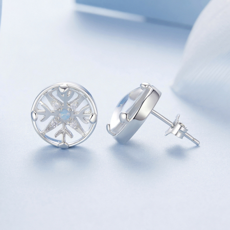 Cercei argint cu zirconiu si opal [6]