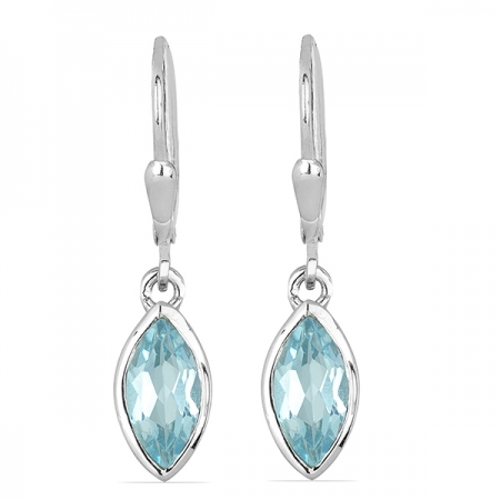 Cercei argint Dorothy, 925, cu topaz Sky Blue - EVA0037 [0]