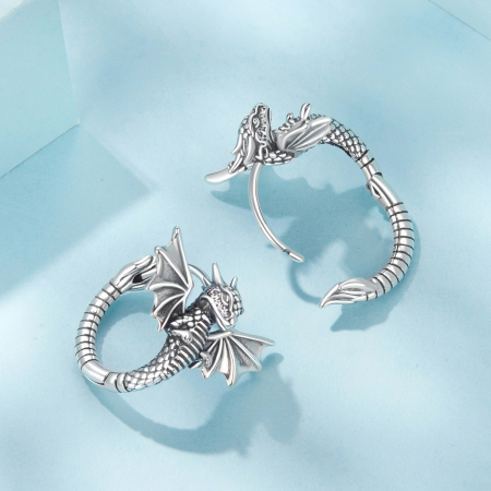 Cercei argint Dragoni Zburatori [6]