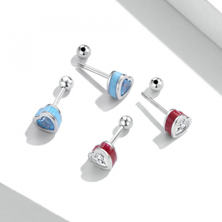 Cercei argint dragoste simpla [10]